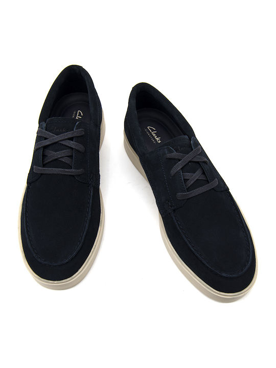 Men's Suede Boat Shoes Blue