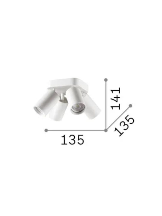 Ideal Lux Spot in White Color