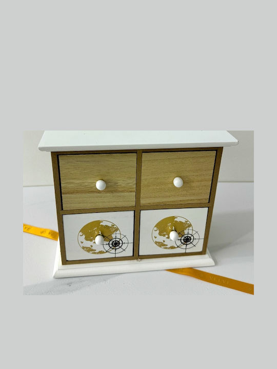 Velve Μίνι Συρταριέρα Ξύλινη 22x9x19cm Velve Μίνι Συρταριέρα Ξύλινη 22x9x19cm