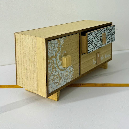 Velve Mini-Kommode Holz 30x10x14cm