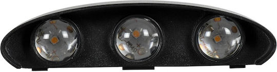 kelvo SIXOAD Wandmontierte Außenbeleuchtung LED IP65 18W mit Warmweißem Licht 17x4x8cm