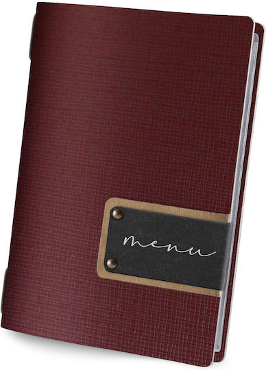 DAG Style Leather Menu Holder in Black Colour cm Set 18 Pieces Chef