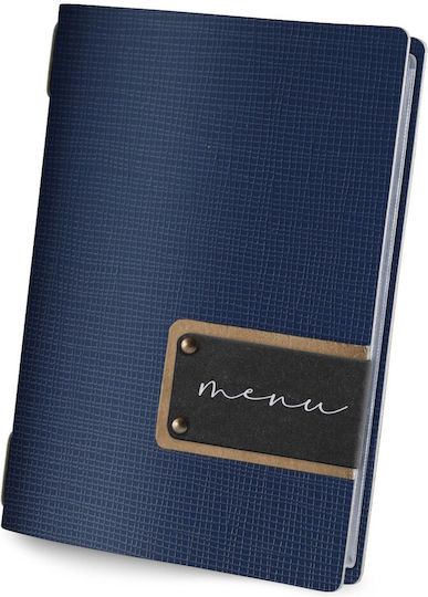 DAG Style Leather Menu Holder in Black Colour cm Set 18 Pieces Chef