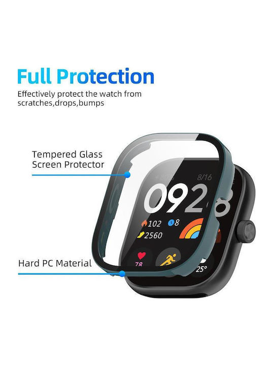 Redmi Watch 4 Xdfind Tempered Film Integrated Pc Watch Protective Cover Pine Needle Green