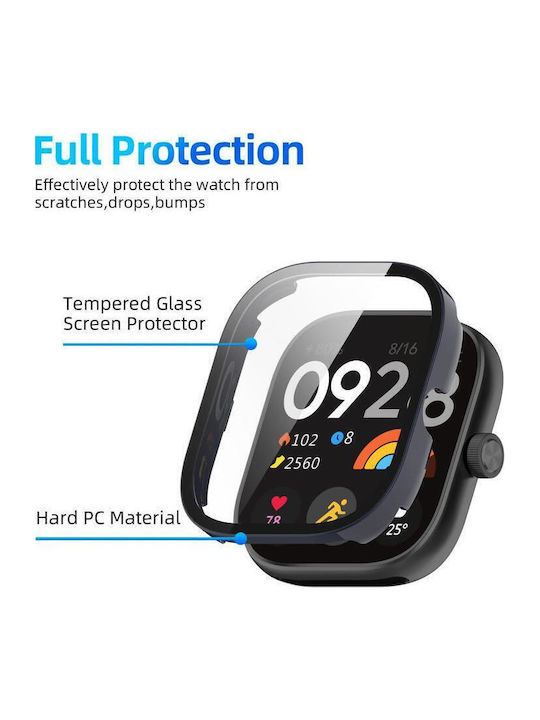 Redmi Watch 4 Xdfind Tempered Film Integrated Pc Watch Protective Cover Ink Blue