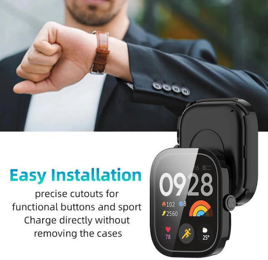 Redmi Watch 4 Xdfind Gehärtete Folie Integrierter Pc Watch Schutzabdeckung Schwarze