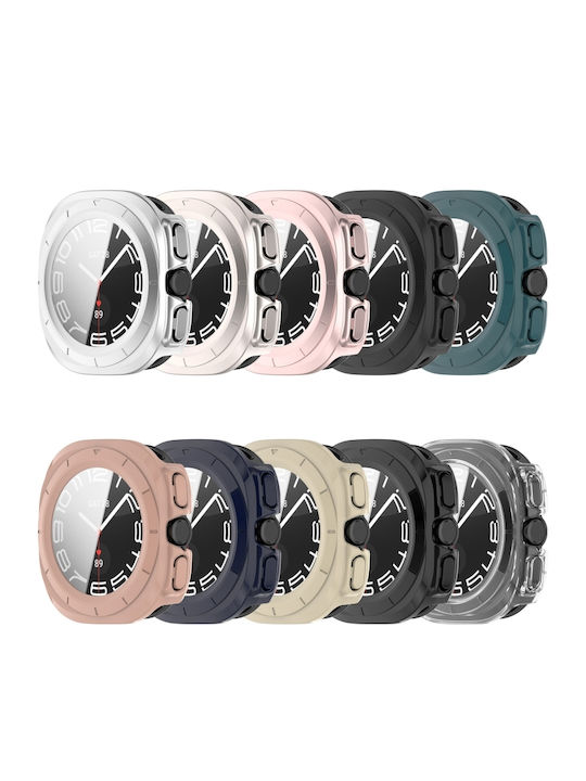 Samsung Galaxy Watch 7 40mm Tempered Film Integrated Waterproof Pc Watch Protective Cover Silver