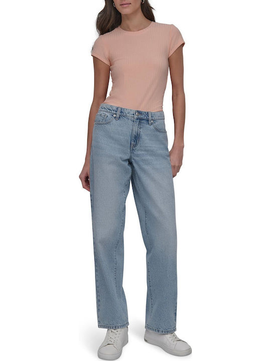 Γυναικείο Jean Παντελόνι Mid Rise σε Relaxed Εφαρμογή