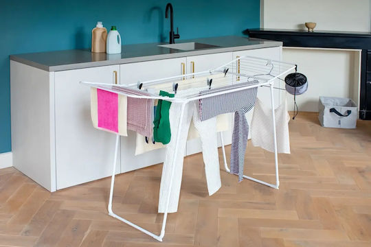Brabantia HangOn Drying Rack Too Πτυσσόμενη Απλώστρα Δαπέδου με Μήκος Απλώματος 18m