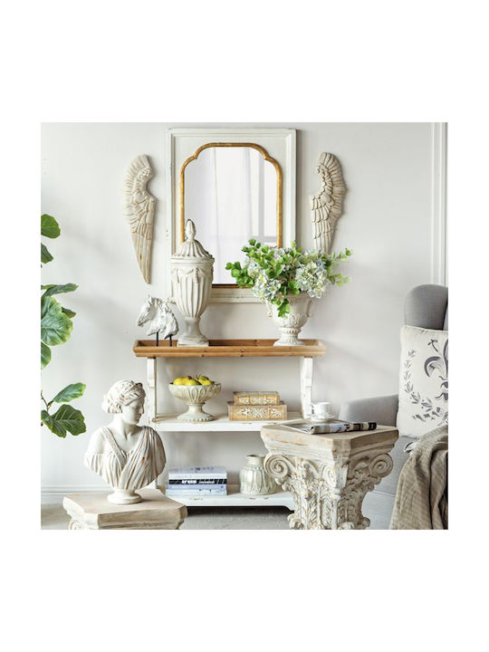 Artekko Decorative Vase Pedestal White 21x21x43cm