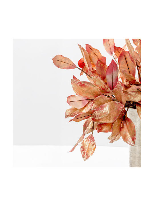 Magnolienblätter Künstlicher Zweig Stoff PVC Gold Burgunder 74 Set mit 12 Stück 030779 Stoff PVC