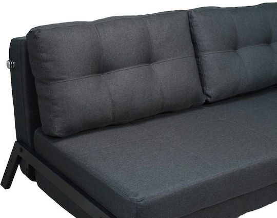 Pakketo Fancy Doppelsitzer Sofa Bett Anthrazit 150x92x77cm