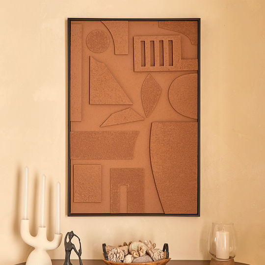 Atmosphera Canvas 3D Jilani 60 x 90 cm – Brown Embossed 210455
