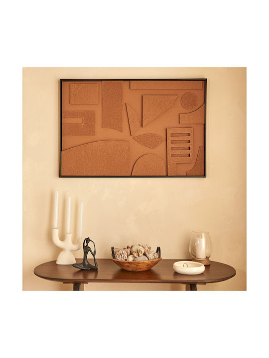 Atmosphera Canvas 3D Jilani 60 x 90 cm – Brown Embossed 210455