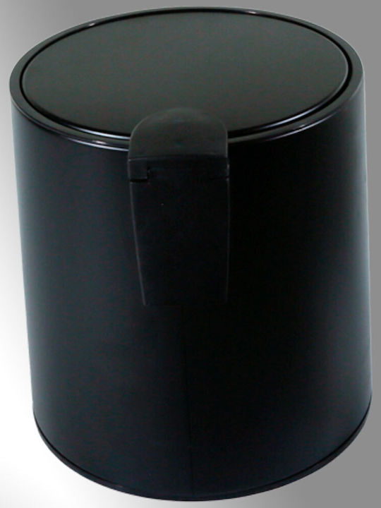San Lorentzo Inox Καλαθάκι Μπάνιου Soft Close 5lt Μαύρο