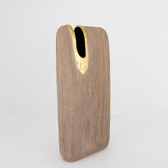 Keramische Vase Braun 19,5x43cm Keramische Vase Braun 19,5x43cm