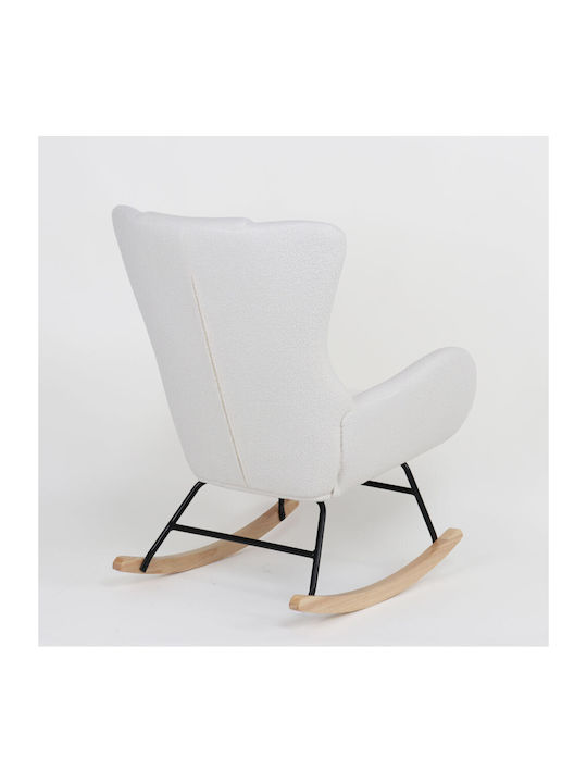 Lapin Rocking Armchair White 67x87x90cm