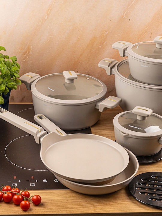Klausberg Cheffinger Kochgeschirr-Set aus Aluminiumguss mit Antihaftbeschichtung 6 Teile
