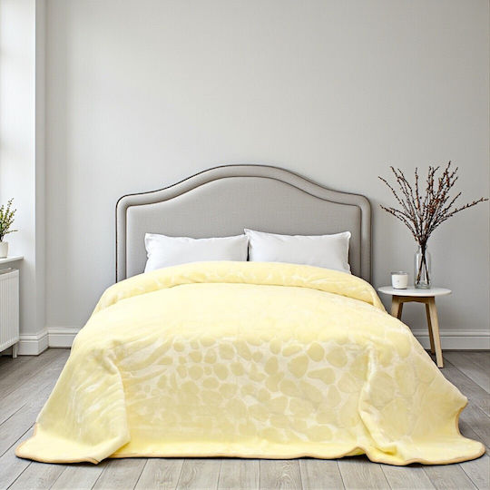Olia Home Olia Home Biberbett Samtig Übergröße 220x240cm Beigefarbe