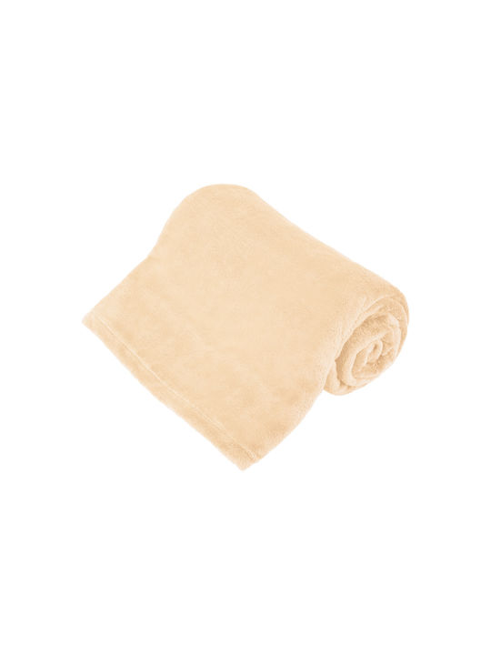 Teesa Κουβέρτα Fleece Μονή 150x200εκ. Cream TSA8901-5