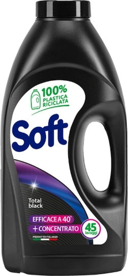 Soft Total Black Υγρό Απορρυπαντικό για Μαύρα Ρούχα 2.25lt (45 Μεζούρες)