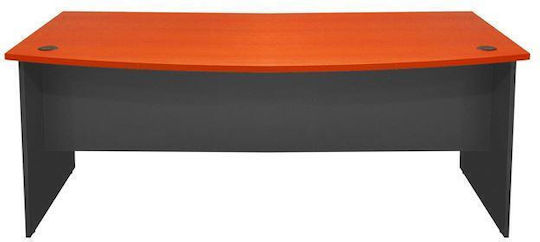 Birou Profesional Executive Din Lemn Gri / Cireș 180x93.5x75cm