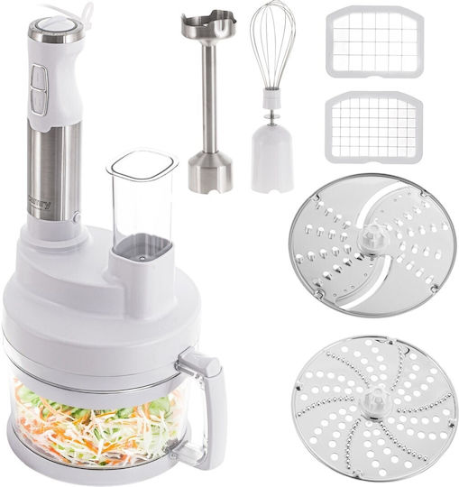 Camry Blender De Mână Cu Tijă Din Inox 1600W Alb