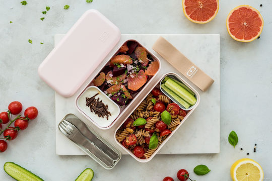 Monbento Positive M Μπουκάλι Νερού Πλαστικό με Βιδωτό Καπάκι Pink Flamingo 500ml