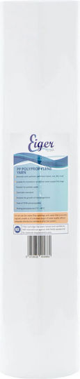 Eiger Countertop and Under Sink Water Filter Replacement made of Polypropylene 20" Big-Blue 5 μm