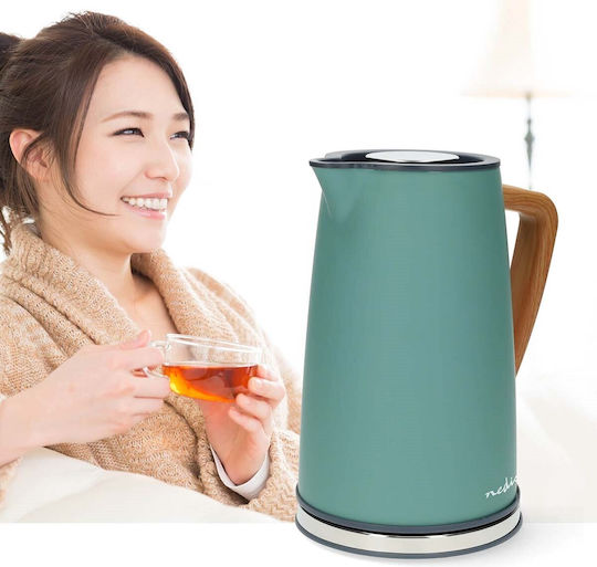 Nedis Fierbător 1.7lt 2200W Verde