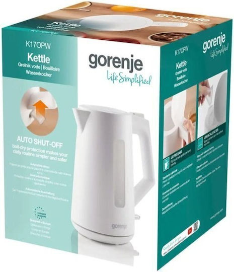 Gorenje Βραστήρας 1.7lt 2200W Λευκός