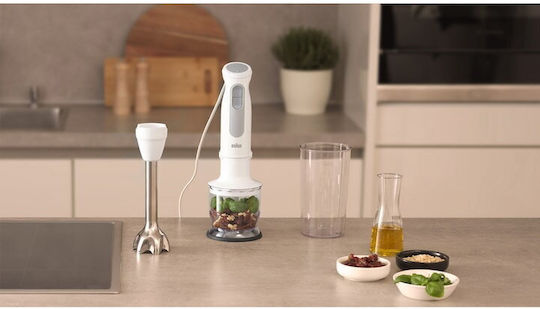 Braun MultiQuick 5 Ραβδομπλέντερ με Ανοξείδωτη Ράβδο 1000W Λευκό