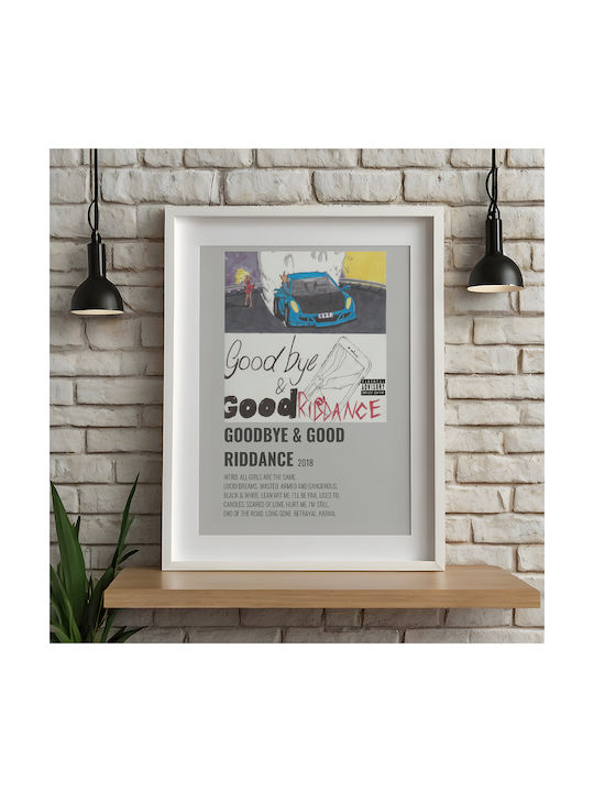 Music Poster Goodbye & Good Riddance Juice Wrld Ms513 21cm X 30cm White Frame Pvc