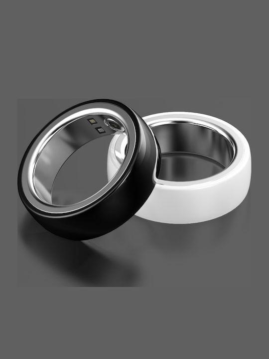 Fashion Inel Inteligent 18mm Alb