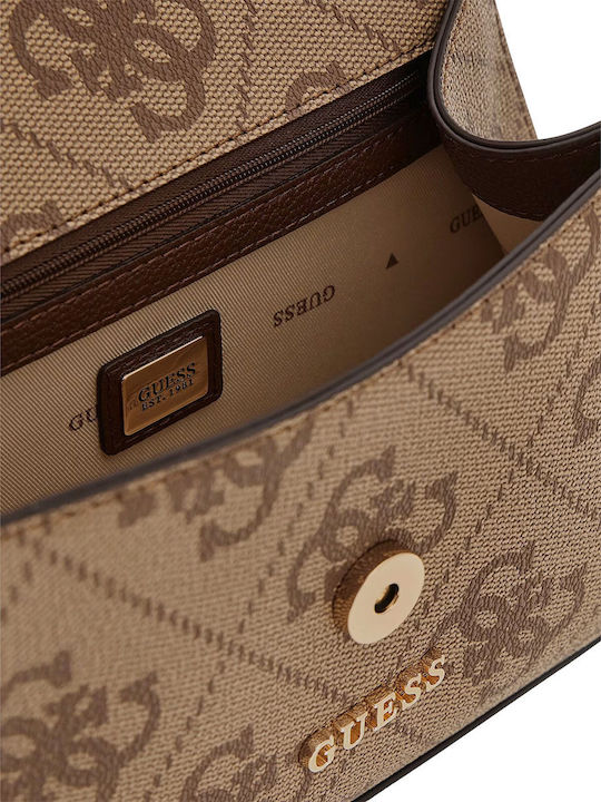 Latte Logo Damen Handtasche Braun