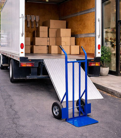 Axion Cărucior de transport pentru o Încărcătură cu Greutate de până la 120kg în Culorea Albastru