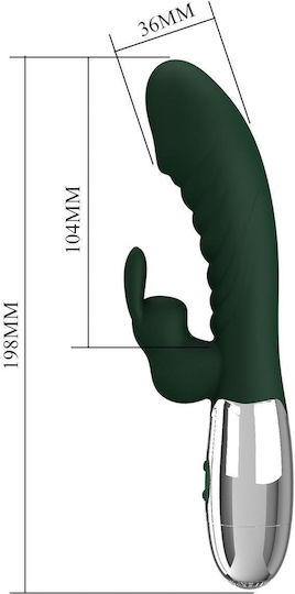 Pretty Love Naughty Kaninchen Vibrator Rabbit 21cm Grüne