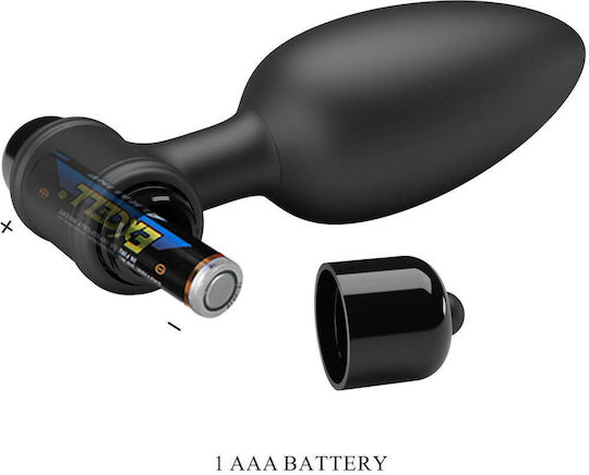 Anal Plug mit Vibration Schwarz