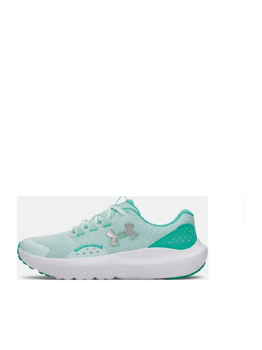 Kids Sports Shoes Running with Laces Green