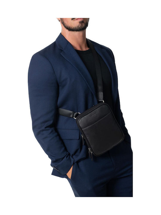 Leather Men's Bag Shoulder / Crossbody Blue