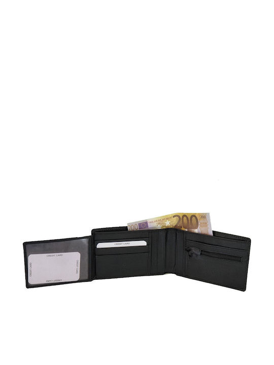 Leather Men's Wallet Classic with RFID Black