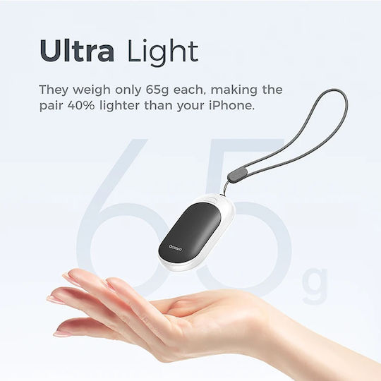 Ocoopa Portable Hand Warmers 2 in 1 Ut3 Lite Magnetic Rechargeable 10w 3 Heating Levels