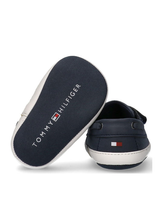 Tommy Hilfiger Βρεφικά Μοκασίνια Αγκαλιάς Navy Μπλε