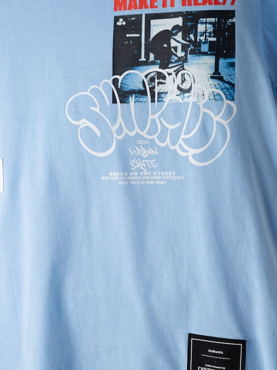 Kinder-Set mit Shorts Sommer 2Stück Sky Blue
