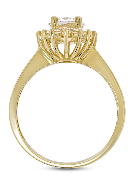 Kiriakos Gofas Single Stone from Gold 14K