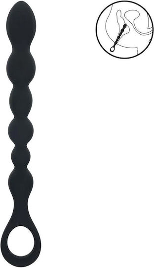 Shots Beaded Snake Πρωκτική Σφήνα Μαύρη