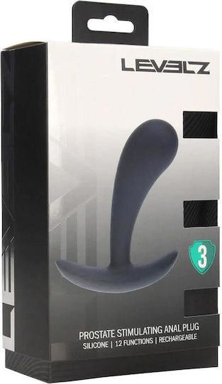 Shots Prostate Stimulator Πρωκτική Σφήνα με Δόνηση Medium Μαύρη