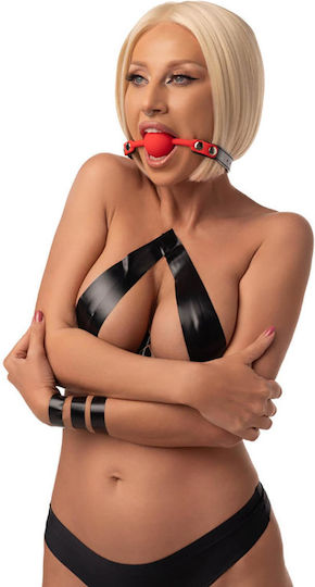 Fantasy Lingerie Knebel in Rot Farbe