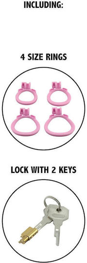Hidden Desire Penis Cage in Pink Color