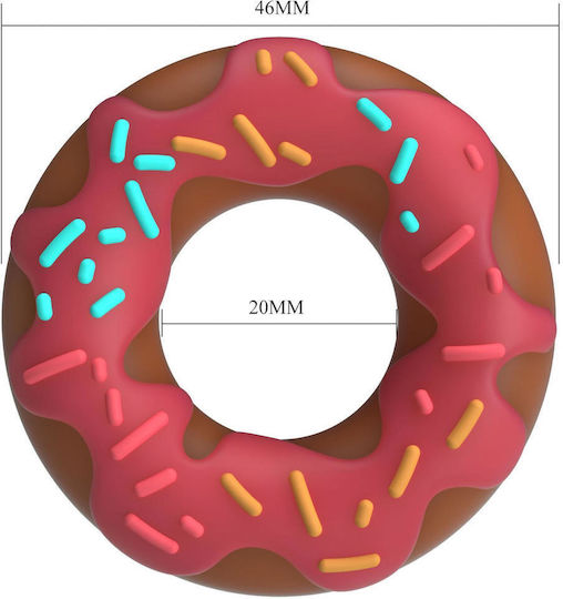 Pretty Love Berry Super Donut Silicone Cock Ring